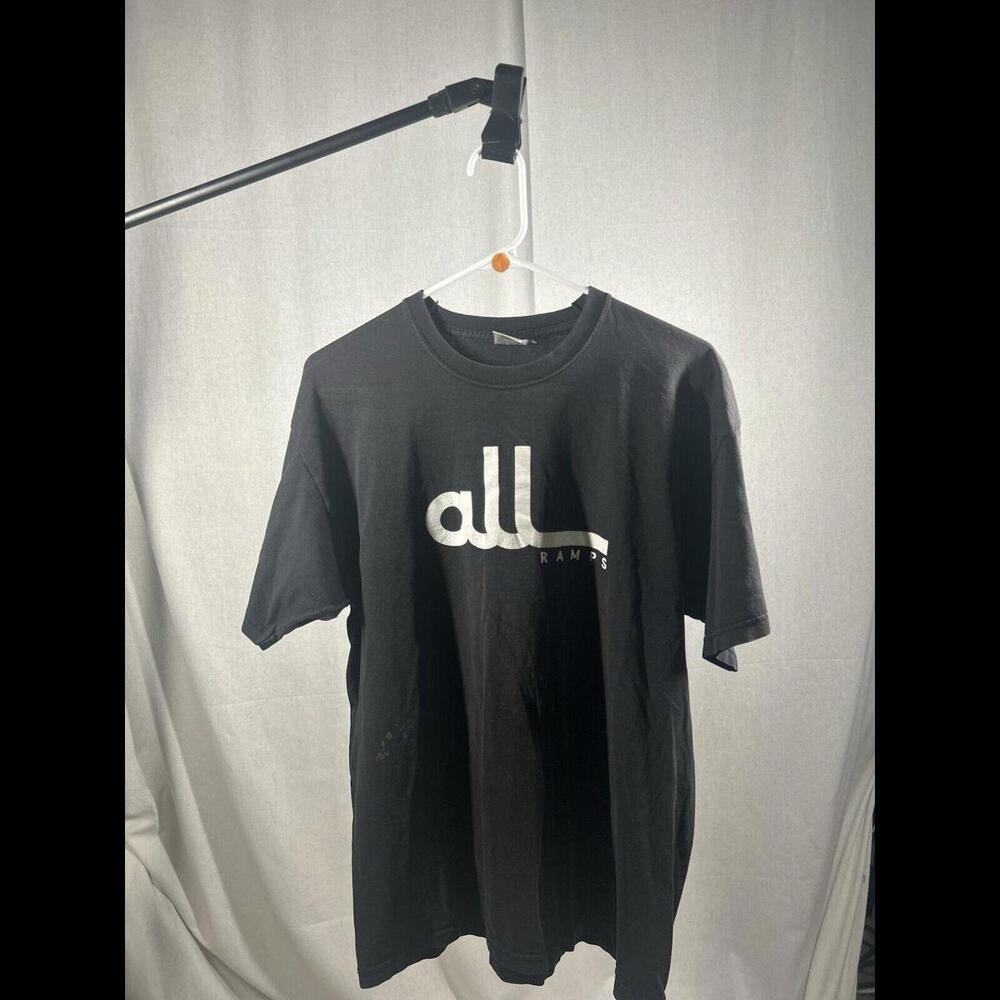 Y2K Bleach Stained All Ramps Skateboarding T-Shirt